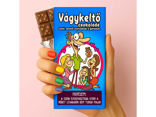 Csoda Csoki - Feliratos Csokoládé - Vágykeltő Csokoládé - Vicces Csoki Ajándék - Rizses Csokoládé 75 g