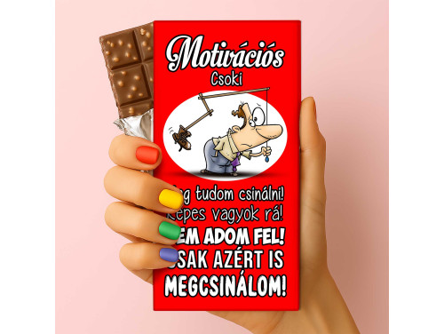 Csoda Csoki - Feliratos Csokoládé - Motivációs Csoki - Vicces Csoki Ajándék - Rizses Csokoládé 75 g