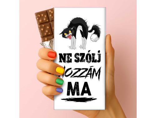 Csoda Csoki - Feliratos Csokoládé - Ne Szólj Hozzám MA - Vicces Csoki Ajándék - Rizses Csokoládé 75 g