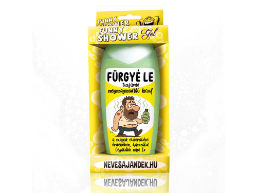 (TUS180) Tusfürdő 300 ml - Fürgyé Le - Vicces Ajándék Kollégának, Munkatársnak
