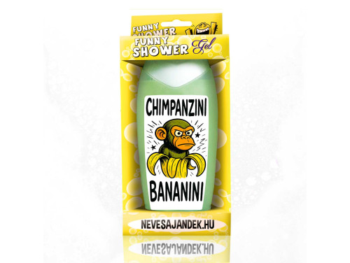 (TUS191) Vicces tusfürdő 300 ml – Brainrot figura „Chimpanzini Bananini” Tusfürdő - Brainrot Ajándék