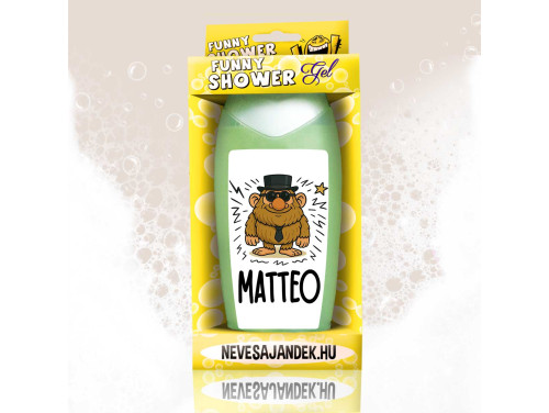 (TUS202) Vicces tusfürdő 300 ml – Brainrot figura „Matteo