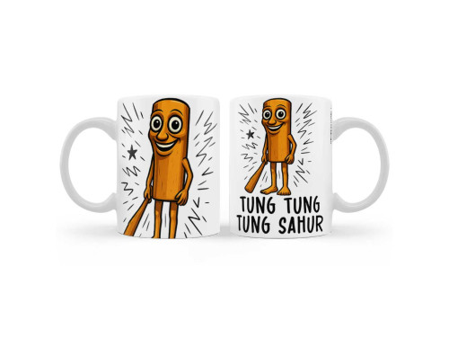 (B1358) Bögre - Tung Tung Tung Sahur - Brainrot bögrék