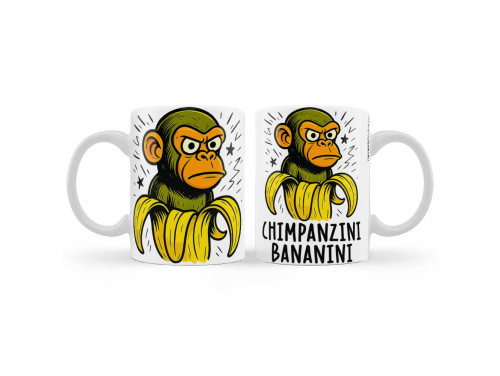 (B1359) Bögre - Chimpanzini Bananini - Brainrot bögrék