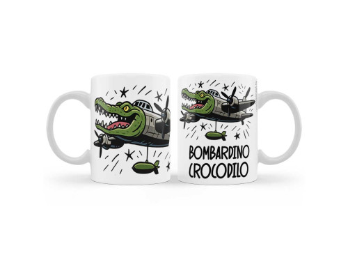 (B1365) Bögre - Bombardino Crocodilo - Brainrot bögrék
