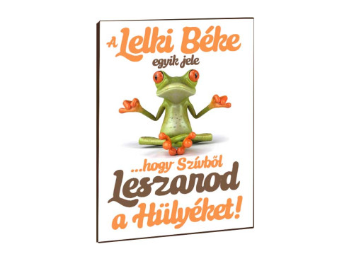 Vicces Feliratos Hűtőmágnes – A Lelki Béke Egyik Jele - Vicces Ajándék Ötlet