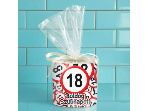 Vicces WC Papír 18. Születésnapra – 18 Boldog Szülinapot felirattal - Poénos Ajándék 18 Éveseknek, 18. Szülinapi Ajándék