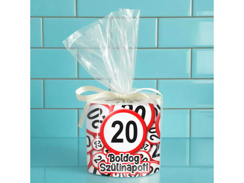 Vicces WC Papír 20. Születésnapra – 20 Boldog Szülinapot felirattal - Poénos Ajándék 20 Éveseknek, 20. Szülinapi Ajándék