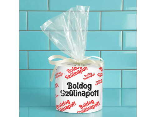 Vicces WC Papír Születésnapra – Boldog Szülinapot felirattal - Poénos Szülinapi Ajándék