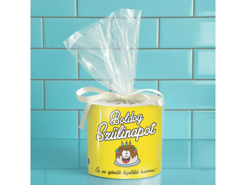 Vicces WC Papír Születésnapra – Boldog Szülinapot Ez Az Ajándék Legalább Hasznos is felirattal - Vicces Szülinapi Ajándék