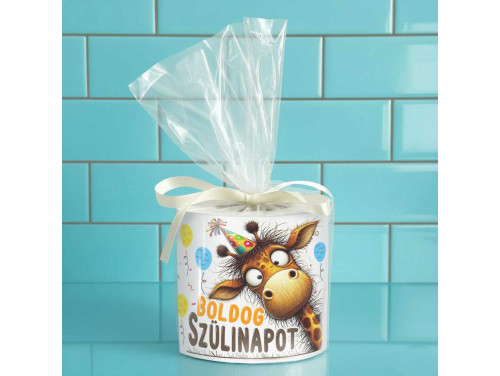 Vicces WC Papír Születésnapra – Boldog Szülinapot Zsiráfos - Vicces Szülinapi Ajándék