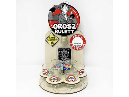 Orosz Rulett Ivós Játék - Személyre Szabható Évszámos Boldog Szülinapot - Születésnapi Ivós Játék
