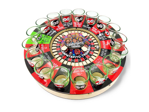 Részeges Rulett Ivós Játék - Csapatépítő Tréning - Ivós Rulett Társasjáték Csapatépítő Játék
