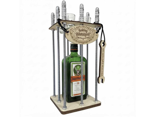 Vicces Fém Rácsos Börtön Italtartó - Boldog Névnapot- Névnapi Italtartó