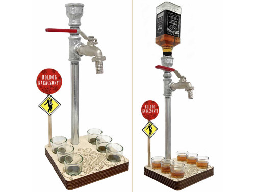 Vicces Italadagoló Csap - Boldog Karácsonyt - Vicces Italos Ajándék Karácsonyra