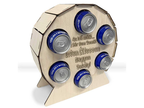 Fa Hatos Sörtartó Hordó - Isten Éltessen Nagyon Sokáig - Születésnapi Ajándék