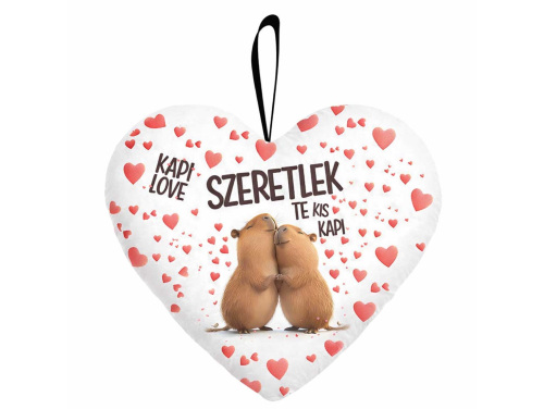 Nagy Szív Párna 45 cm - Szeretlek Te Kis Kapi KAPI LOVE – Valentin Napi Ajándék