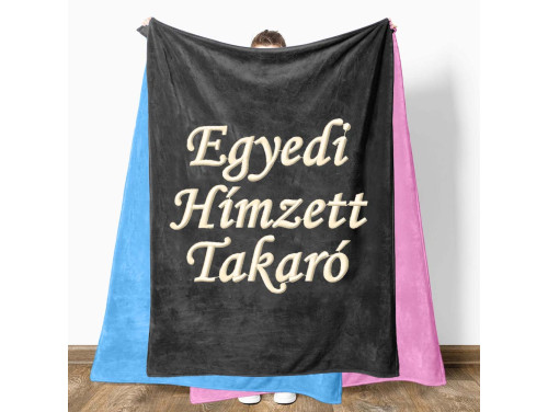 Egyedi Hímzett Takaró 200x160cm ⭐ Névvel Hímzett Takaró - Neves Takaró, Pléd