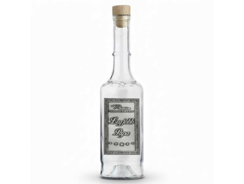 Fémcímkés Pálinkás Üveg 0,5 l - Legjobb Papa - Ajándék Nagypapának