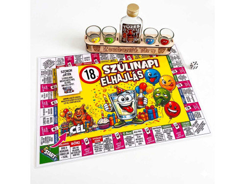 Észbontó Túra - 18. Szülinapi Elhajlás - Vicces Szülinapi Ivós Társasjáték - 18. Születésnapi Ajándék