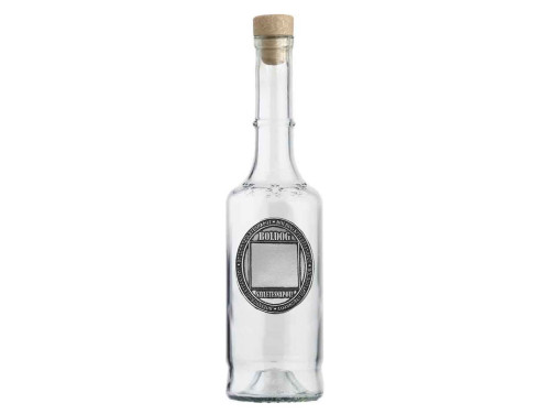 Fémcímkés Pálinkás Üveg 0,5 l - Egyedi Számmal Rendelhető Szülinapi Ajándék