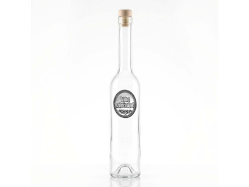 Ovális Fémcímkés Svéd Pálinkás üveg - Boldog Születésnapot felirattal - Születésnapi Ajándék