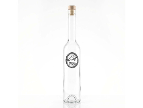 Ovális Fémcímkés Svéd Pálinkás üveg - Legjobb Horgász felirattal - Ajándék Horgászoknak, Pecásoknak