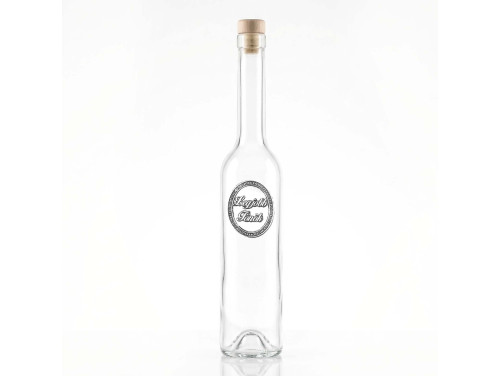 Ovális Fémcímkés Svéd Pálinkás üveg - Legjobb Főnök felirattal - Ajándék Főnöknek