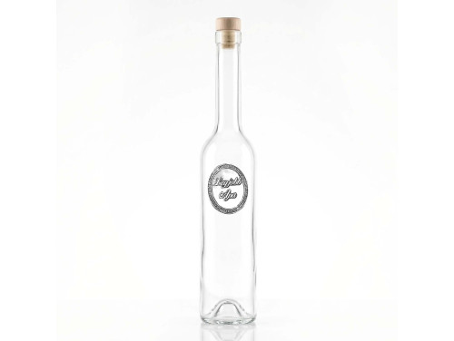 Ovális Fémcímkés Svéd Pálinkás üveg - Legjobb Apa felirattal - Ajándék Apáknak