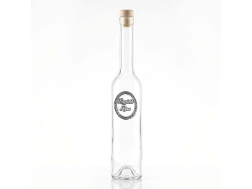 Ovális Fémcímkés Svéd Pálinkás üveg - Legjobb Papa felirattal - Ajándék Papának