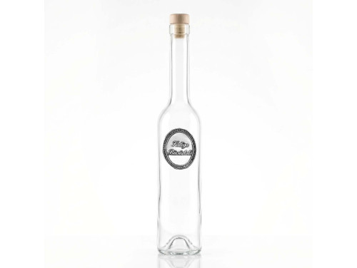 Ovális Fémcímkés Svéd Pálinkás üveg -  Kolléga Búcsúztató felirattal - Búcsúztató Ajándék