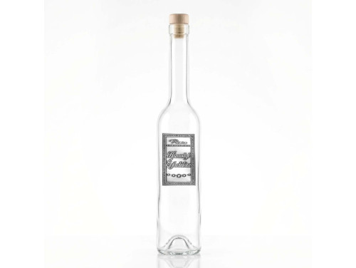 Fémcímkés Svéd Pálinkás üveg -  Házassági Évfordulóra felirattal - Évfordulós Ajándék