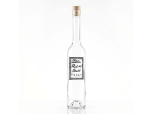 Fémcímkés Svéd Pálinkás üveg - Legjobb Barát felirattal - Ajándék Férfiaknak, Barátoknak