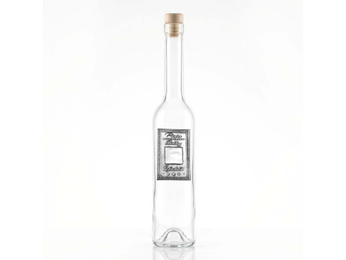 Fémcímkés Svéd Pálinkás üveg - Boldog Évfordulót felirattal - Egyedi Számmal Rendelhető Évfordulós Ajándék