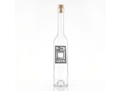 Fémcímkés Svéd Pálinkás üveg - Házassági Évfordulóra felirattal - Egyedi Számmal Rendelhető Évfordulós Ajándék