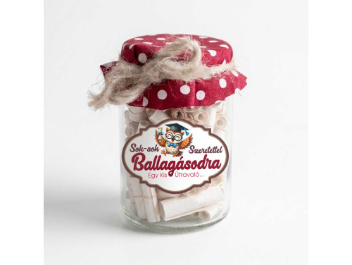 Ballagási Kívánság Befőtt - Sok-sok Szeretettel Ballagásodra - Ballagási Ajándék