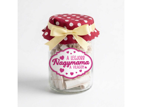 Anyák Napi Kívánság Befőtt - A Legjobb Nagymama A Világon - Anyák Napi Ajándék Nagymamáknak