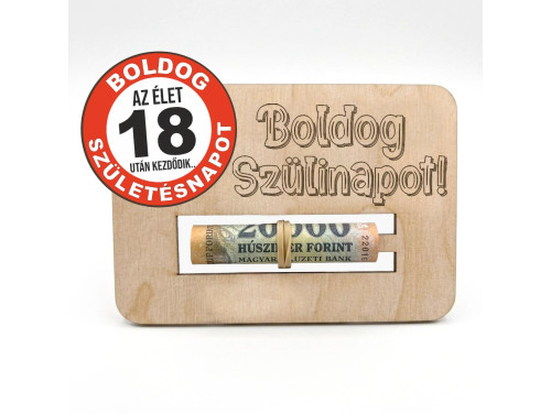Születésnapi Pénzátadó - 18. Boldog Szülinapot - Születésnapi Ajándék