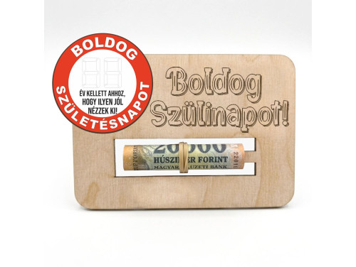 Születésnapi Pénzátadó - Írható Boldog Szülinapot - Születésnapi Ajándék