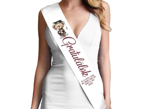 Ballagási Szalag 10 cm x 80 cm - Gratulálok Ne Az Legyen a Célod - Ballagási Vállszalag, Ajándék