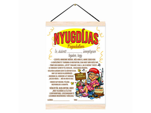 Oklevél - Nyugdíjas Fogadalom, Oklevél Nőknek - Vicces Ajándék Nyugdíjba Vonulás Alkalmára