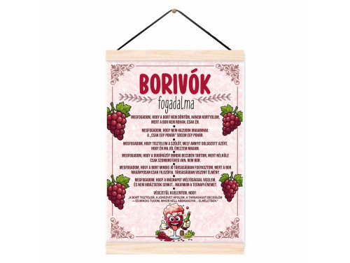 Oklevél - Borivók Fogadalma - Vicces Ajándék Sörimádóknak