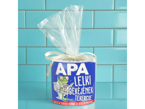 Vicces WC Papír – Apa Lelki Békéjének Tekercse - Vicces Ajándék Apáknak