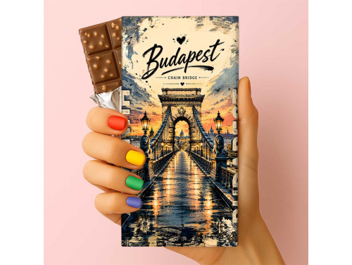 Csoda Csoki - Budapest Csoki – Lánchíd naplementében | Budapest Ajándék Csoki