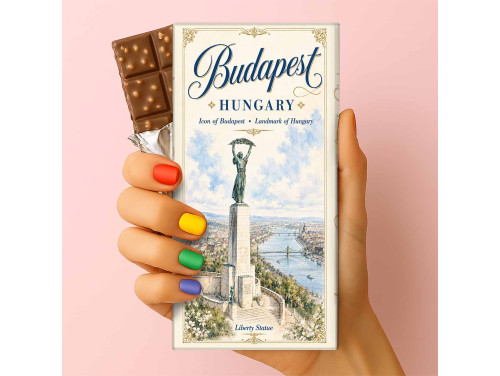Csoda Csoki - Budapest Liberty Statue csoki – Szabadság-szobor mintás budapesti szuvenír csokoládé