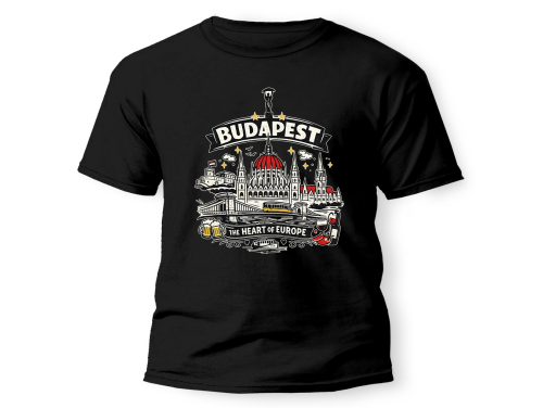 (PX339) Budapest Póló – The Heart of Europe | Hungary Souvenir