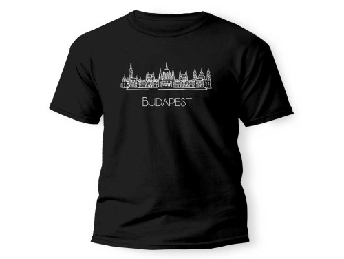 (PX343) Budapest Parlament Póló Minimalista Dizájnnal