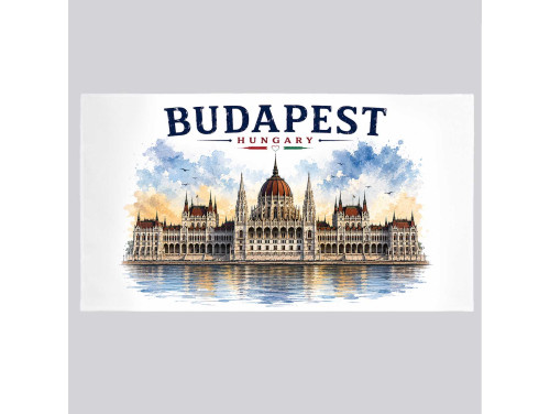 Budapest Törölköző 50×100 cm – Magyar Szuvenír Budapest Parlament