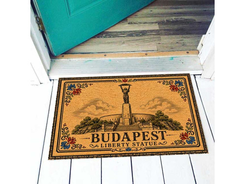 Hungary Lábtörlő - Budapest Szabadság-szobor lábtörlő 40×60 cm – Liberty Statue Hungary ajándék
