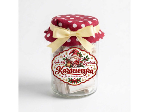 Karácsonyi Kívánság Befőtt – Sok-sok Szeretettel, 24 Ünnepi Üzenettel - Karácsonyi Ajándék